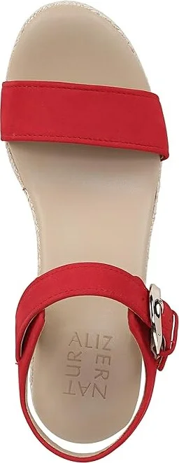 Naturalizer Stella Ankle Straps Women's Sandals Crantini Red Nubuck : 10.5 M (B), Leather/Rubber - Image 2
