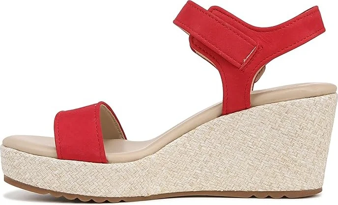 Naturalizer Stella Ankle Straps Women's Sandals Crantini Red Nubuck : 10.5 M (B), Leather/Rubber - Image 6