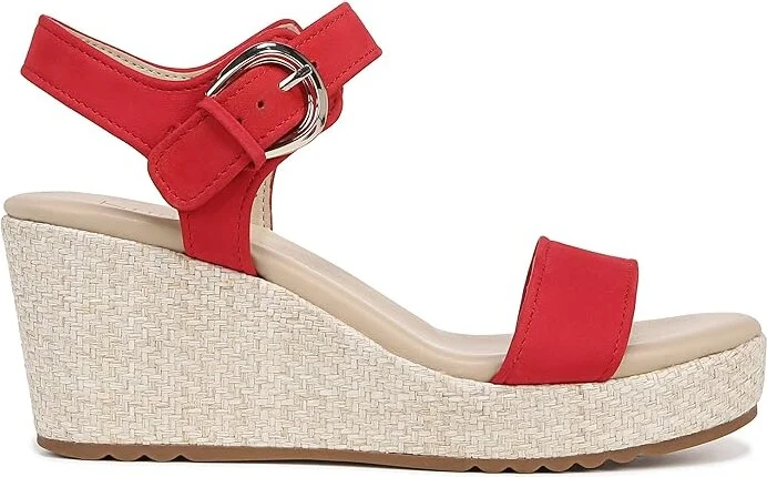 Naturalizer Stella Ankle Straps Women's Sandals Crantini Red Nubuck : 10.5 M (B), Leather/Rubber - Image 7