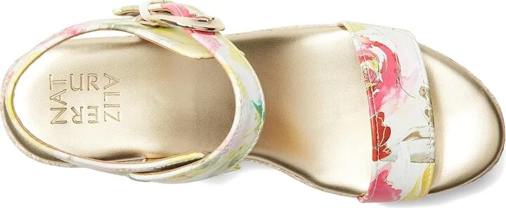 Naturalizer Stella Ankle Straps Women's Sandals Sunlight Floral Leather : 5.5 M (B) - Image 2
