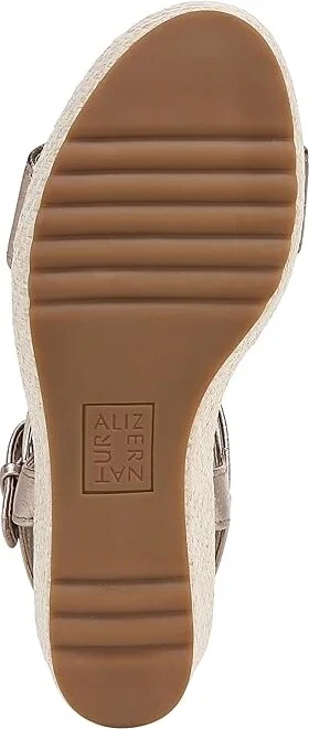 Naturalizer Stella Ankle Straps Women's Sandals Warm Silver Leather : 10.5 M (B), Leather/Rubber - Image 3