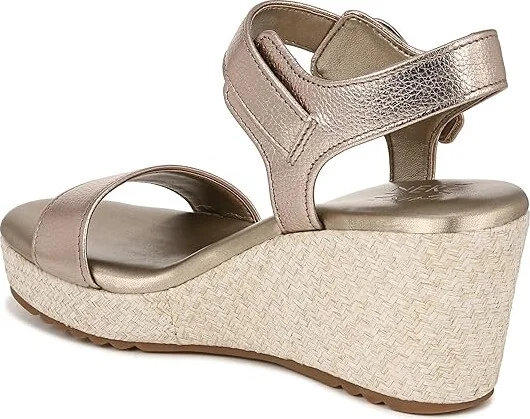 Naturalizer Stella Ankle Straps Women's Sandals Warm Silver Leather : 10.5 M (B), Leather/Rubber - Image 4