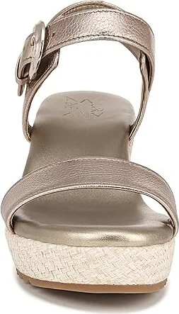 Naturalizer Stella Ankle Straps Women's Sandals Warm Silver Leather : 10.5 M (B), Leather/Rubber - Image 5