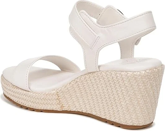 Naturalizer Stella Ankle Straps Women's Sandals Warm White Leather : 6.5 M (B), Leather/Rubber - Image 4