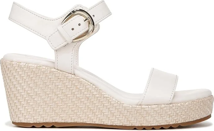 Naturalizer Stella Ankle Straps Women's Sandals Warm White Leather : 6.5 M (B), Leather/Rubber - Image 7