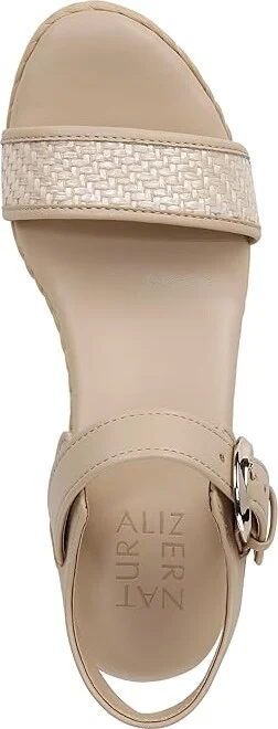 Naturalizer Stella2 Ankle Straps Women's Sandals Beige Fabric : 6.5 M (B) - Image 2