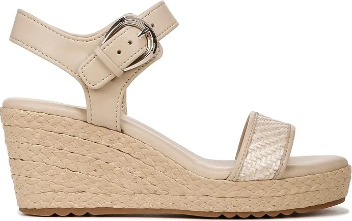 Naturalizer Stella2 Ankle Straps Women's Sandals Beige Fabric : 6.5 M (B) - Image 6