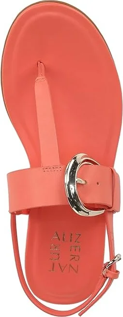 Naturalizer Taylor Slingbacks Women's Sandals Apricot Blush Leather : 6 M (B), Leather/Rubber - Image 2