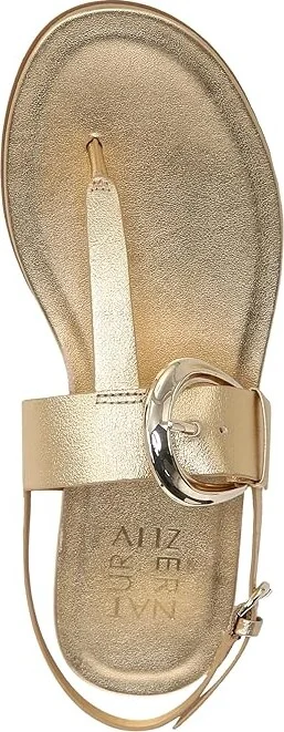 Naturalizer Taylor Slingbacks Women's Sandals Dark Gold Faux Leather : 6 W (C), Leather/Rubber - Image 2