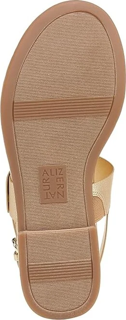 Naturalizer Taylor Slingbacks Women's Sandals Dark Gold Faux Leather : 6 W (C), Leather/Rubber - Image 3