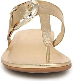 Naturalizer Taylor Slingbacks Women's Sandals Dark Gold Faux Leather : 6 W (C), Leather/Rubber - Image 5