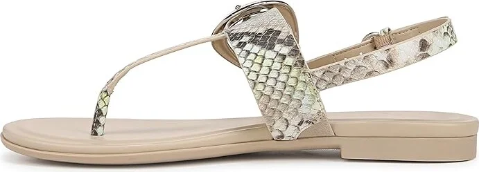Naturalizer Taylor Slingbacks Women's Sandals Lime Faux Snake Leather : 6.5 W (C), Leather/Rubber - Image 5