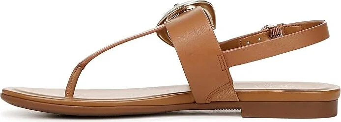 Naturalizer Taylor Slingbacks Women's Sandals Saddle Tan Leather : 6 W (C), Leather/Rubber - Image 4