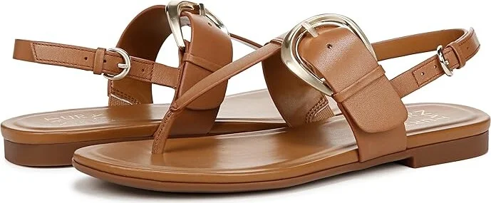 Naturalizer Taylor Slingbacks Women's Sandals Saddle Tan Leather : 6 W (C), Leather/Rubber - Image 7