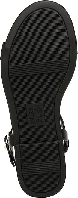 Naturalizer Teach Ankle Straps Women's Sandals Black Leather : 9.5 W (C), Leather/Rubber - Image 3