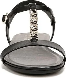 Naturalizer Teach Ankle Straps Women's Sandals Black Leather : 9.5 W (C), Leather/Rubber - Image 4
