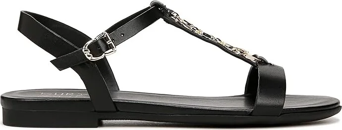 Naturalizer Teach Ankle Straps Women's Sandals Black Leather : 9.5 W (C), Leather/Rubber - Image 6