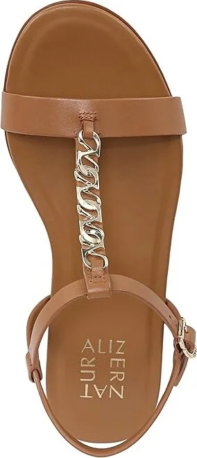 Naturalizer Teach Ankle Straps Women's Sandals Saddle Tan Leather : 5.5 M (B), Leather/Rubber - Image 2