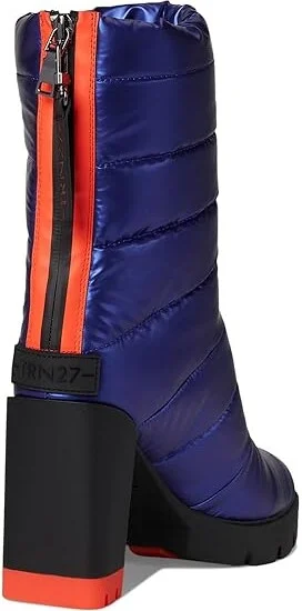 Naturalizer Think Royln x Naturalizer: Crosswalk Boot - Water Repellent Women's Boots Electric Blue Faux Leather : 9.5 M (B), Textile - Image 4