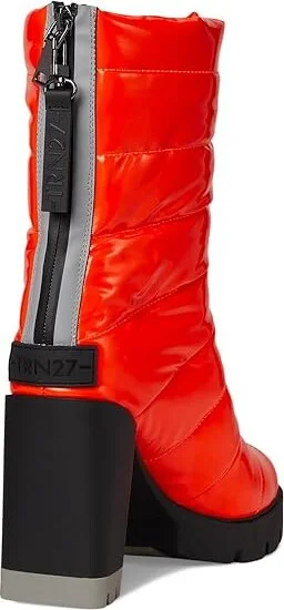 Naturalizer Think Royln x Naturalizer: Crosswalk Boot - Water Repellent Women's Boots Poppy Patent Faux Leather : 6 M (B), Textile - Image 4
