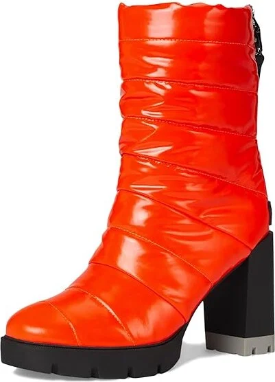 Naturalizer Think Royln x Naturalizer: Crosswalk Boot - Water Repellent Women's Boots Poppy Patent Faux Leather : 6 M (B), Textile - Image 5