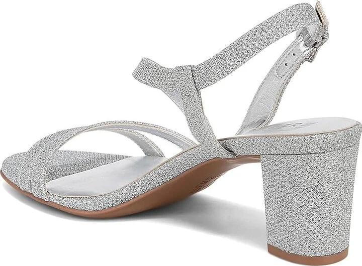 Naturalizer Vanessa Women's Shoes Silver Fab Fabric : 5 M (B), Leather - Image 4