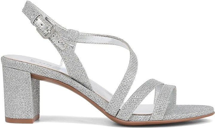 Naturalizer Vanessa Women's Shoes Silver Fab Fabric : 5 M (B), Leather - Image 7