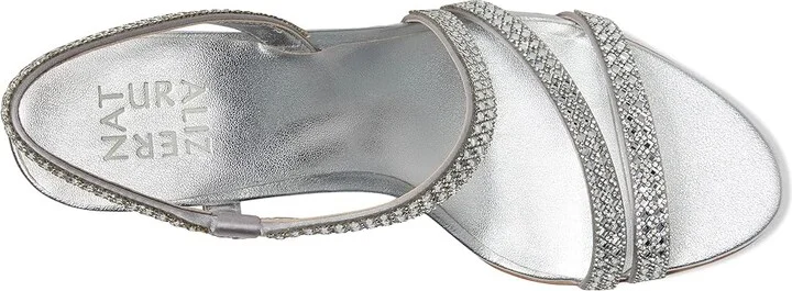 Naturalizer Vanessa3 Women's Sandals Silver Satin : 11 M (B), Leather/Satin - Image 2