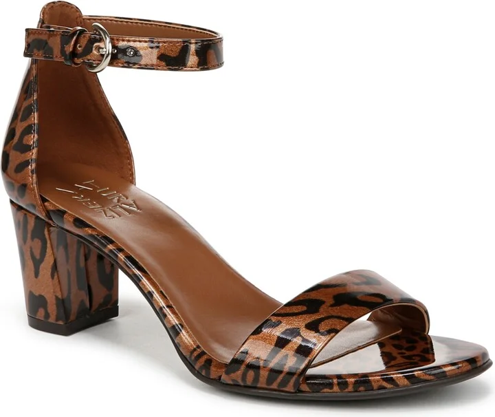 Leopard Print Faux Patent
