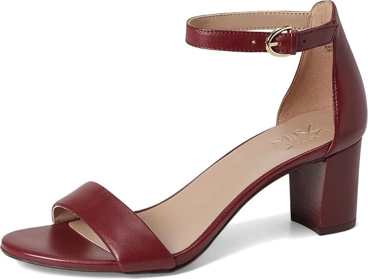Naturalizer Vera Women's Dress Sandals Cranberry : 6.5 M (B), Leather - Image 5
