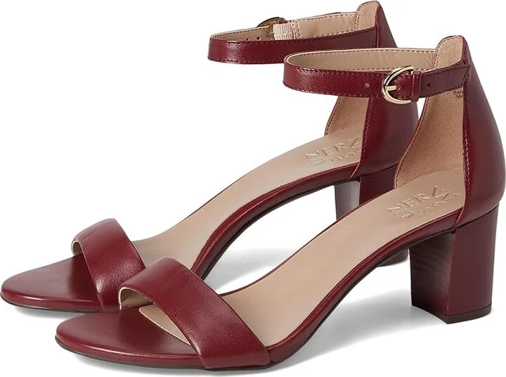 Naturalizer Vera Women's Dress Sandals Cranberry : 6.5 M (B), Leather