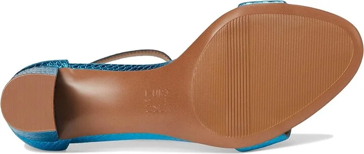 Naturalizer Vera Women's Shoes Blue Metallic Snake Print Leather : 8 W (C) - Image 3