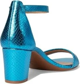 Naturalizer Vera Women's Shoes Blue Metallic Snake Print Leather : 8 W (C) - Image 4
