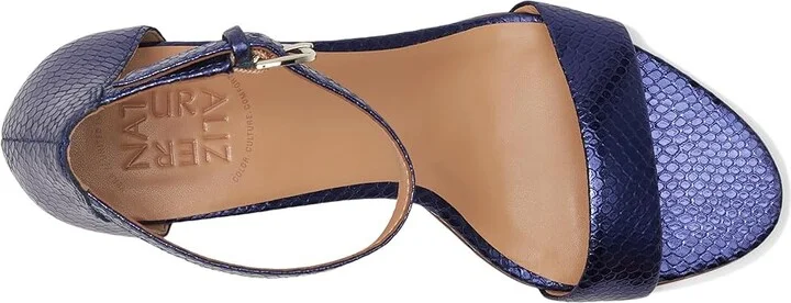 Naturalizer Vera Women's Shoes Future Dusk Blue Metallic Snake Print Leather : 11 W (C) - Image 2