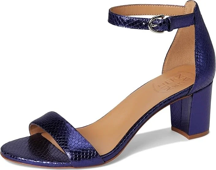 Naturalizer Vera Women's Shoes Future Dusk Blue Metallic Snake Print Leather : 11 W (C) - Image 5
