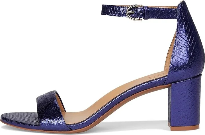 Naturalizer Vera Women's Shoes Future Dusk Blue Metallic Snake Print Leather : 11 W (C) - Image 6