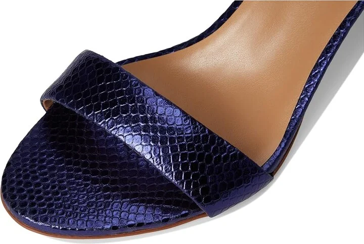 Naturalizer Vera Women's Shoes Future Dusk Blue Metallic Snake Print Leather : 11 W (C) - Image 7
