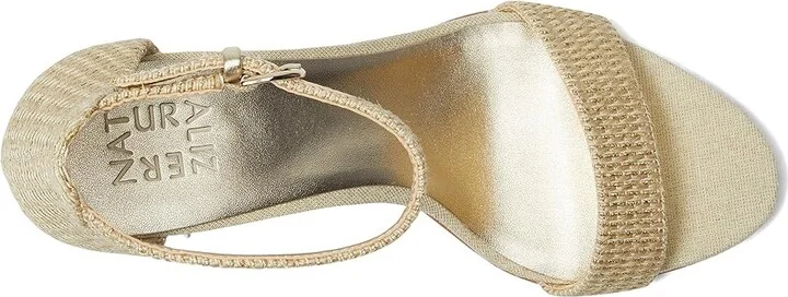 Naturalizer Vera Women's Shoes Natural Gold Woven Fabric : 9 N (AA), Leather - Image 2