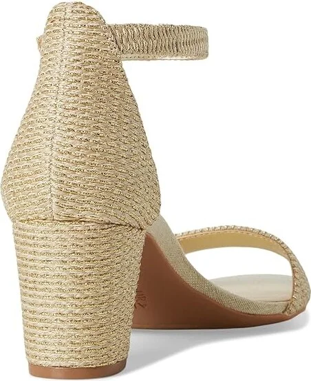 Naturalizer Vera Women's Shoes Natural Gold Woven Fabric : 9 N (AA), Leather - Image 4