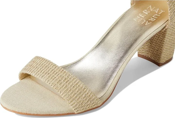 Naturalizer Vera Women's Shoes Natural Gold Woven Fabric : 9 N (AA), Leather - Image 7