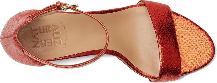 Naturalizer Vera Women's Shoes Orange Metallic Snake Print Leather : 8.5 W (C) - Image 2
