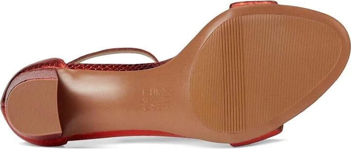 Naturalizer Vera Women's Shoes Orange Metallic Snake Print Leather : 8.5 W (C) - Image 3
