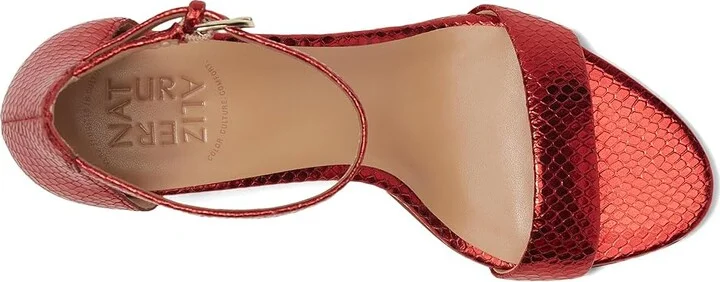 Naturalizer Vera Women's Shoes Red Metallic Snake Print Leather : 7.5 M (B) - Image 2