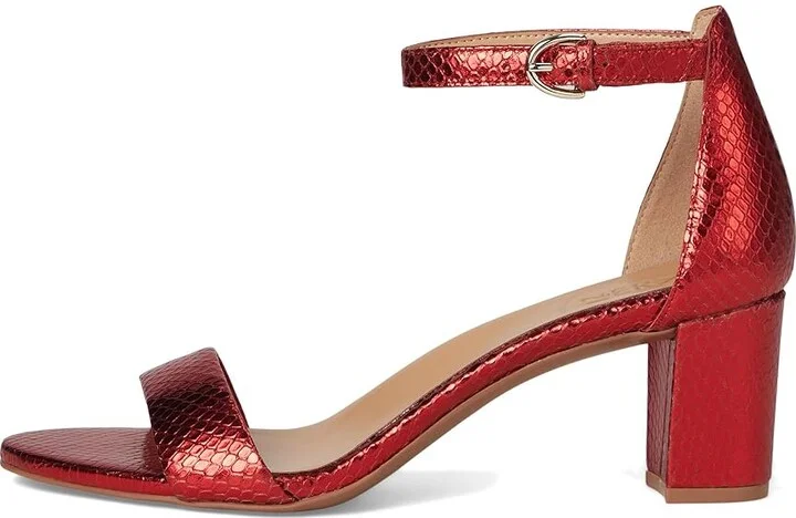 Naturalizer Vera Women's Shoes Red Metallic Snake Print Leather : 7.5 M (B) - Image 6