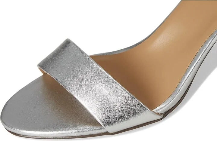 Naturalizer Vera Women's Shoes Silver Leather : 8 WW (E) - Image 7