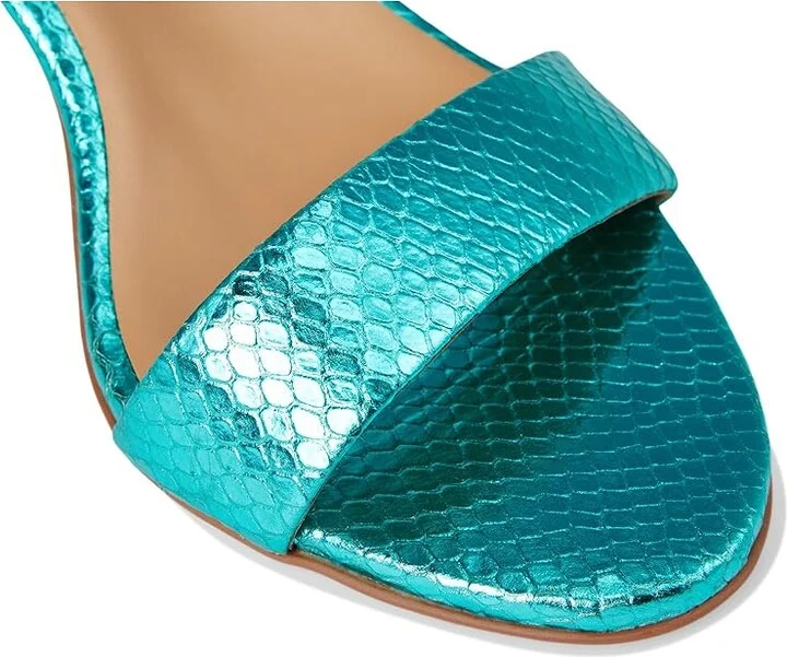 Naturalizer Vera Women's Shoes Teal Metallic Snake Print Leather : 9.5 W (C) - Image 7