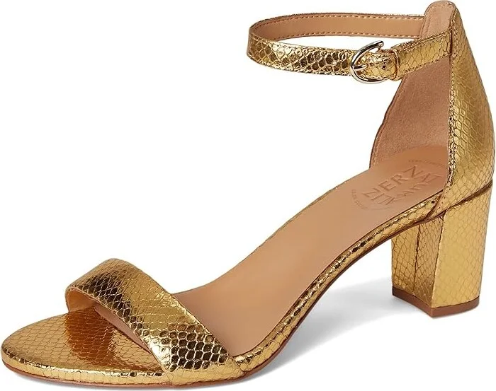 Naturalizer Vera Women's Shoes Yellow Metallic Snake Print Leather : 12 M (B) - Image 5