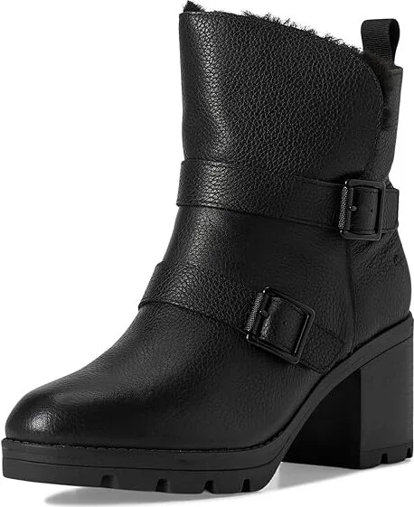 Naturalizer Verney-Moto Bootie - Water Repellent Women's Boots Black Leather : 10.5 M (B), Leather/Suede/Textile - Image 5