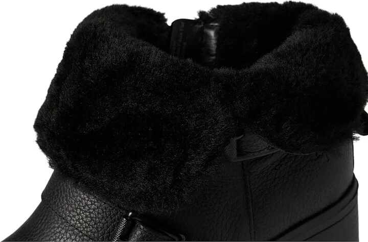 Naturalizer Verney-Moto Bootie - Water Repellent Women's Boots Black Leather : 10.5 M (B), Leather/Suede/Textile - Image 7