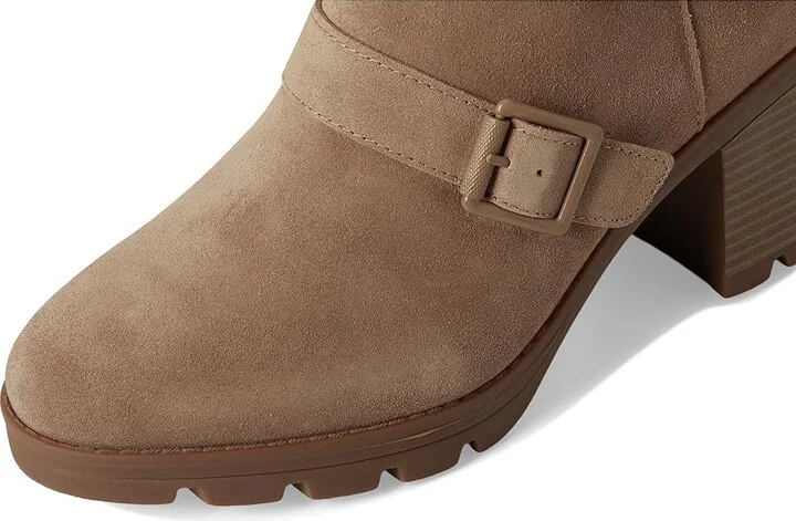 Naturalizer Verney-Moto Bootie - Water Repellent Women's Boots Warm Brown : 12 M (B), Leather/Suede/Textile - Image 2